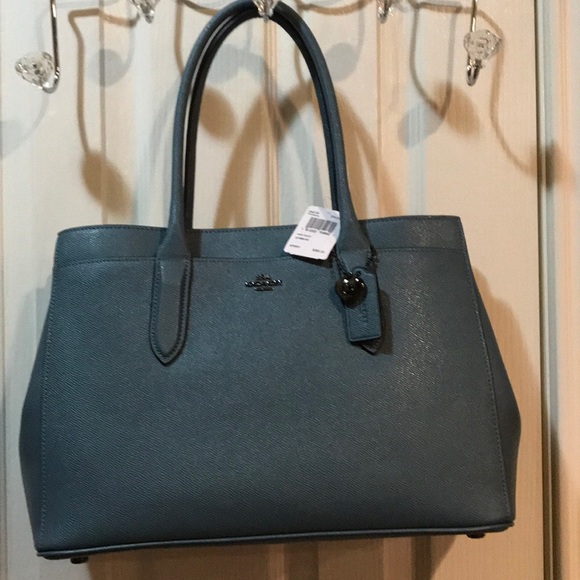 Coach Handbags - Coach shoulder bag in slate blue NWT